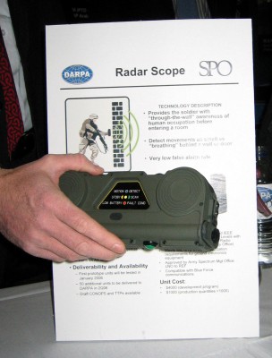 darpa radar scope through wall sensor
